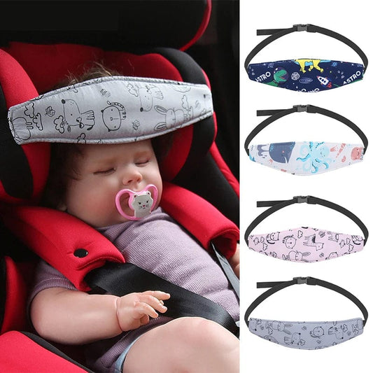 Baby Car Seat Head Support and Stroller Fastening Belt